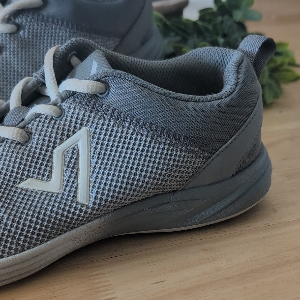 Vionic Gray Sneakers with Breathable Knit and Cushioned Sole - Picture 3 of 7
